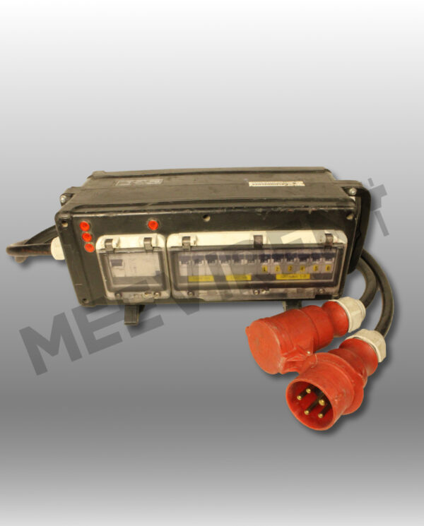 Verteiler CEE 32A auf 1x CEE 32A, 2x CEE 16A, 6x Schuko Sammel RCD, Typ C – Bild 4
