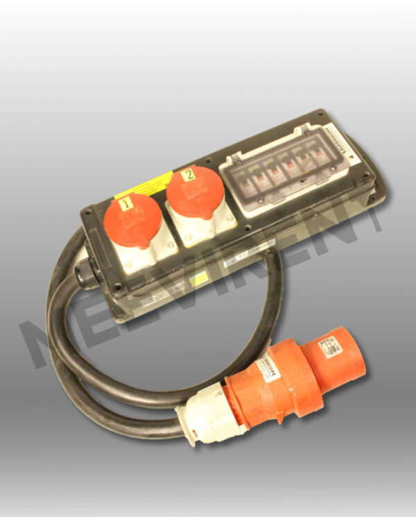 Verteiler CEE 63A auf 2x CEE 32A, MCB