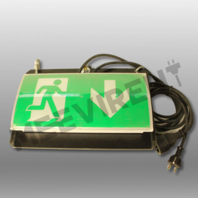 Piktogramm-Notausgangsleuchte,  3W LED, 17cm x 34cm, akkugepuffert, schleifbar