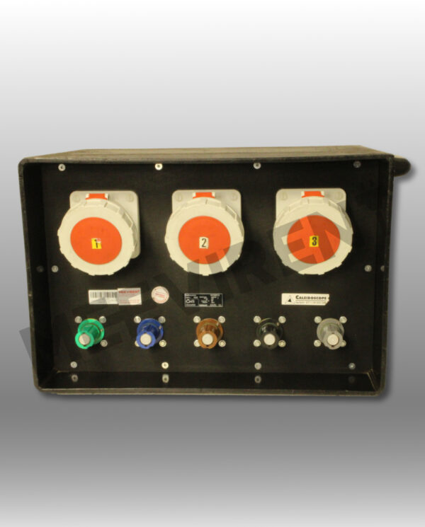 Verteiler Powerlock 400A auf 3x CEE 125A, PE-Bajonett (Typ3)