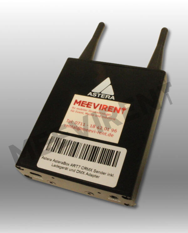 Astera AsteraBox ART7 CRMX Sender inkl. Ladegerät und DMX Adapter