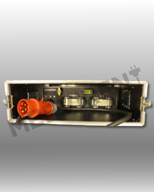Verteiler 19" CEE  32A auf 2x Harting (HB)