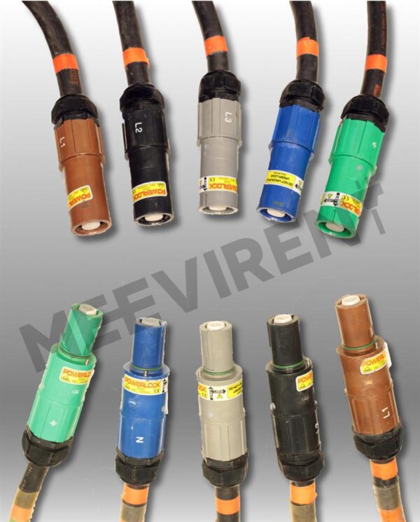 Powerlock 400A Kabelsatz, 5x150mm2 ALU, 50,0 Meter