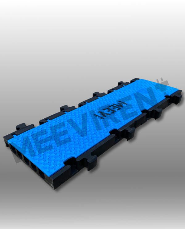 Kabelbrücke Midi 5 2D (schwarz/blau) 5 Kanäle Rollstuhlrampe Mittelstück