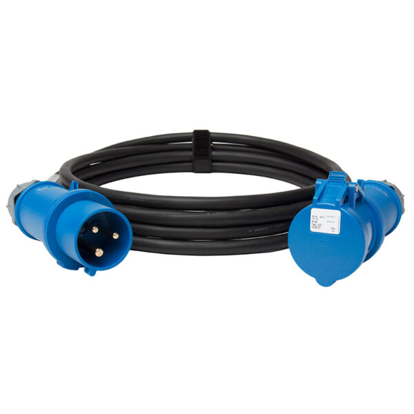 CEE  32A Kabel, 3-pol, 3x6mm2,  15,0 Meter