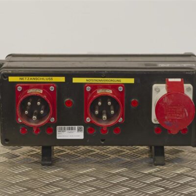 Verteiler 2x CEE  32A auf 1x CEE 32A, Notumschalter