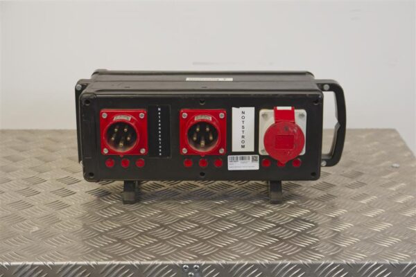 Verteiler 2x CEE  16A auf 1x CEE 16A, Notumschalter