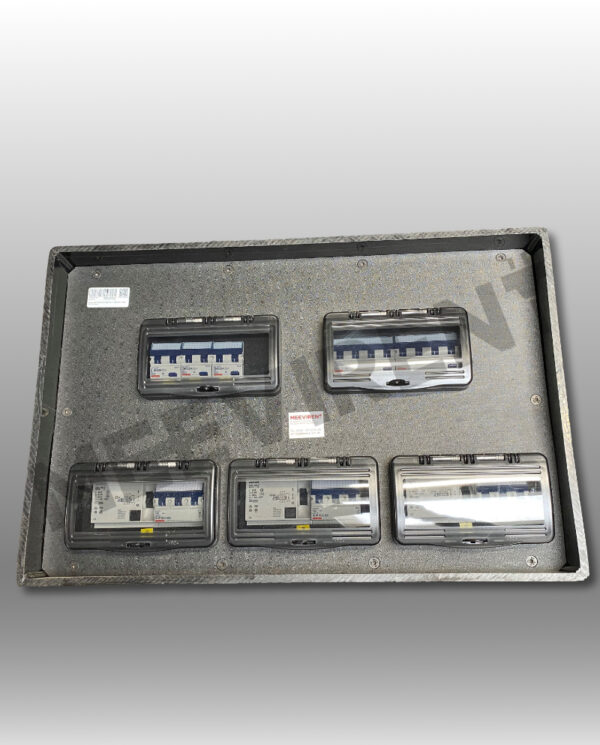 Verteiler CEE 125A auf 3x CEE 63A, 1x CEE 32A, 1x CEE 16A, 3x Schuko – Bild 3