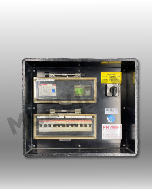 Zeitschaltuhr CEE 32A auf 1x CEE 32A, 2x CEE 16A, 3x Schuko Sammel RCD