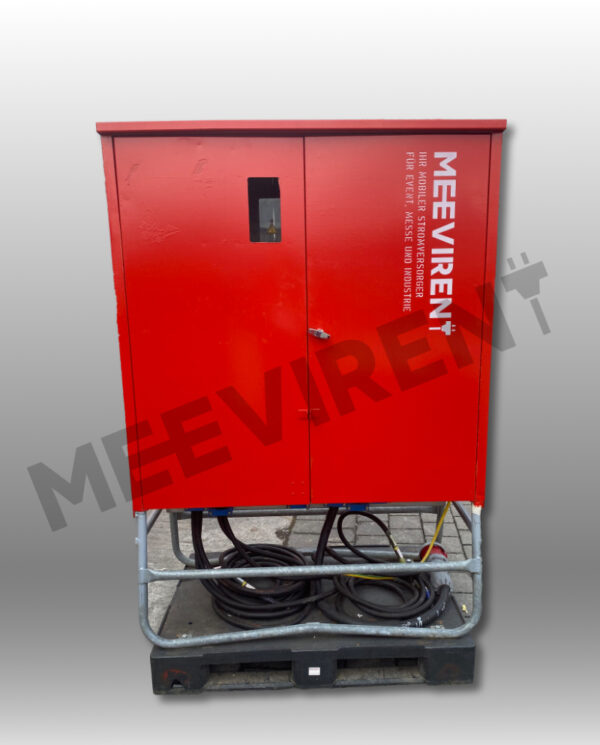 Verteiler (Stahlgehäuse) mit Zähler- & Wandlerplatz 250A, Trenner NH2/M10 auf 1x CEE 125A, 1x CEE 125A, 2x CEE 63A, 2x CEE 32A, 2x CEE 16A, 6x Schuko, 1x PE-Dinse – Bild 4