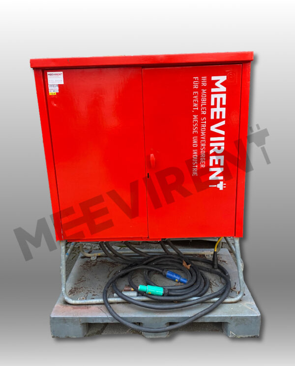 Verteiler (Stahlgehäuse) 400A, Powerlock 400A auf 1x CEE 125A, 2x CEE 63A, 4x CEE 32A, 4x CEE 16A, 6x Schuko, 1x PE-Dinse – Bild 5