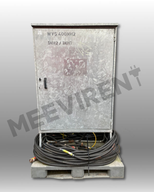 Verteiler (Stahlgehäuse) mit Zähler- & Wandlerplatz 400A, Trenner NH2 auf 1x Powerlock 400A, 1x CEE 125A, 1x PE-Dinse – Bild 4