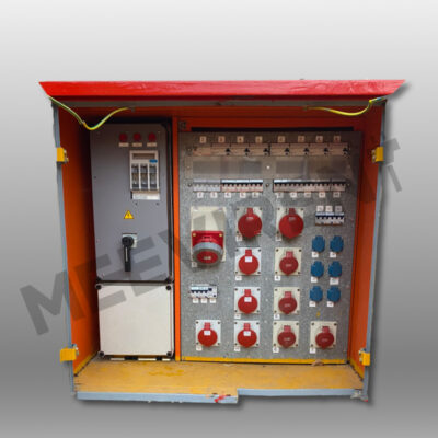 Verteiler (Stahlgehäuse) Powerlock 400A auf 1x CEE125A, 2x CEE 63A, 8x CEE 32A, 6x Schuko