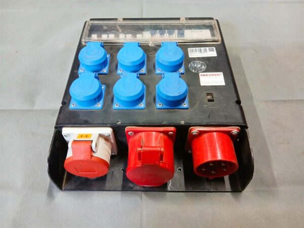Verteiler CEE 32A auf 1x CEE 32A, 1x CEE 16A, 6x Schuko – Bild 6