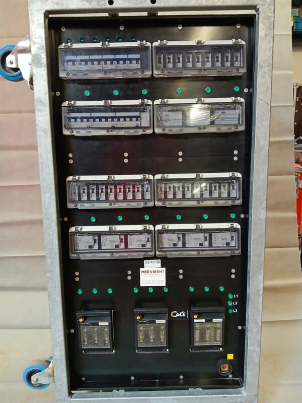 Verteiler Powerlock 400A auf 3x CEE 125A, 6x CEE 63A, 3x CEE 32A, 3x CEE 16A, 3x Schuko, 6x Schuko, 1x PE-Dinse – Bild 6