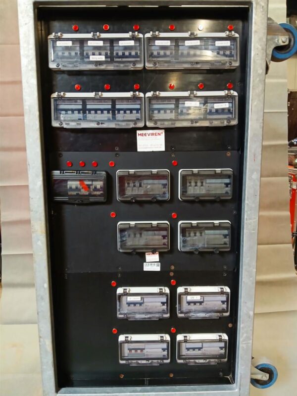 Verteiler Powerlock 400A auf 1x Powerlock 400A, 4x CEE 63A, 4x CEE 32A, 12x CEE 16A, 6x Schuko, 1x cPot, 1x PE-Dinse – Bild 5