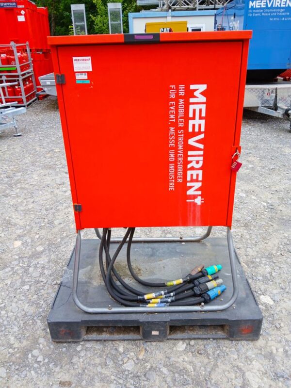 Verteiler (Stahlgehäuse) 160A, Powerlock 315A auf 9x CEE 32A, 6x Schuko, 1x PE-Dinse – Bild 6