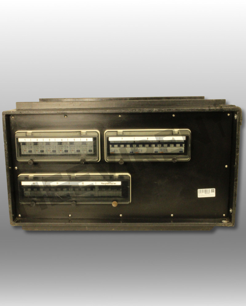 Verteiler CEE 63A auf 1x CEE 63A, 3x CEE 32A, 3x CEE 16A, 6x Schuko, 1x cPot, 1x PE-Dinse