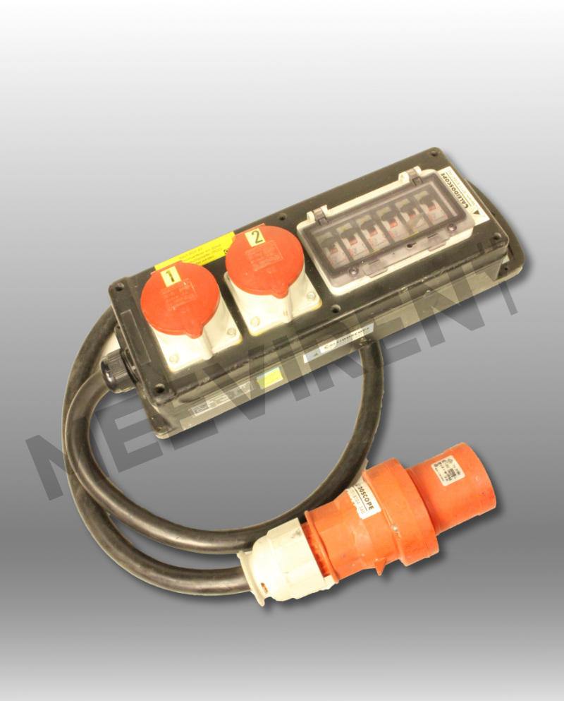 Verteiler CEE 63A auf 2x CEE 32A, MCB