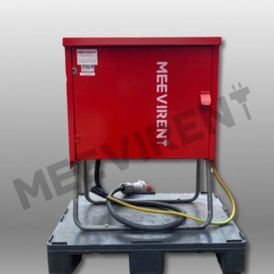 Verteiler (Stahlgehäuse) CEE 63A auf 1x CEE 32A, 2x CEE 16A, 6x Schuko, 1x PE-Dinse