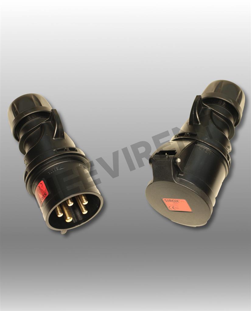 CEE 32A Kabel, 5-pol, 5x6mm2, 1,0 - 3,0 Meter