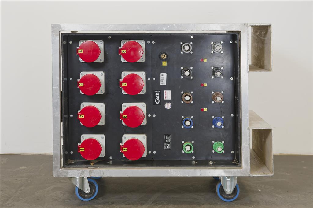 Verteiler Powerlock 400A auf 1x Powerlock 400A, 8x CEE 63A, 1x PE-Dinse – Bild 5