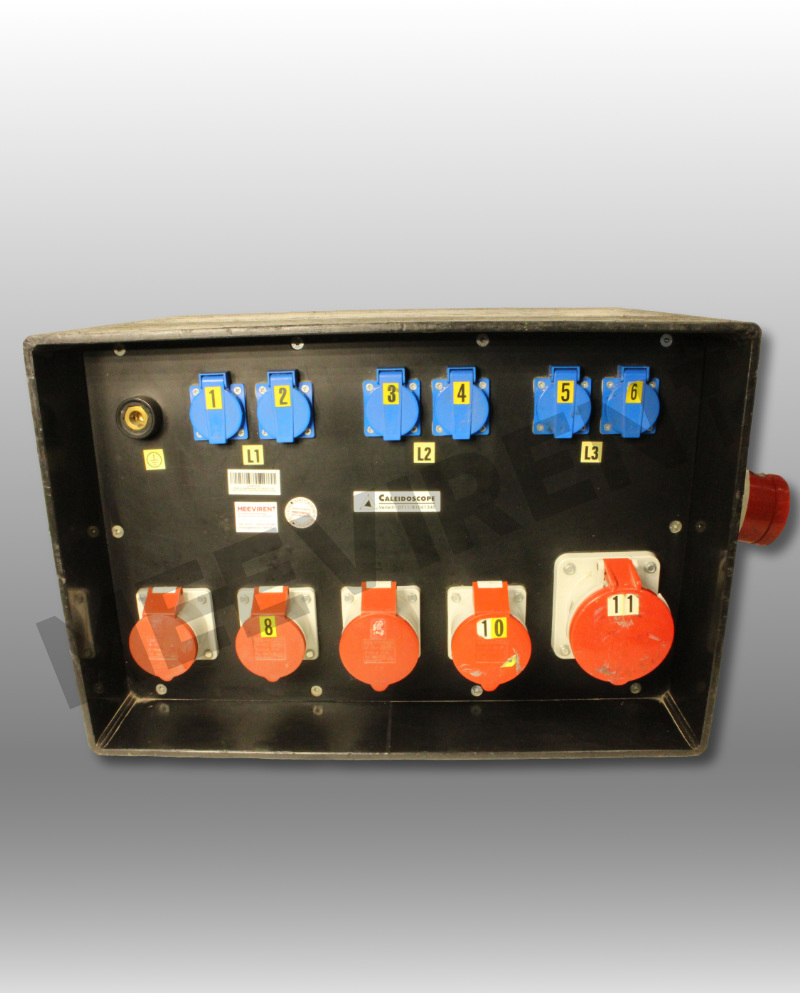 Verteiler CEE 125A auf 1x CEE 125A, 1x CEE 63A, 2x CEE 32A, 2x CEE 16A, 6x Schuko, 1x PE-Dinse – Bild 4