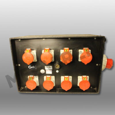 Verteiler CEE 125A auf 1x CEE 125A, 8x CEE 32A, 1x PE-Dinse