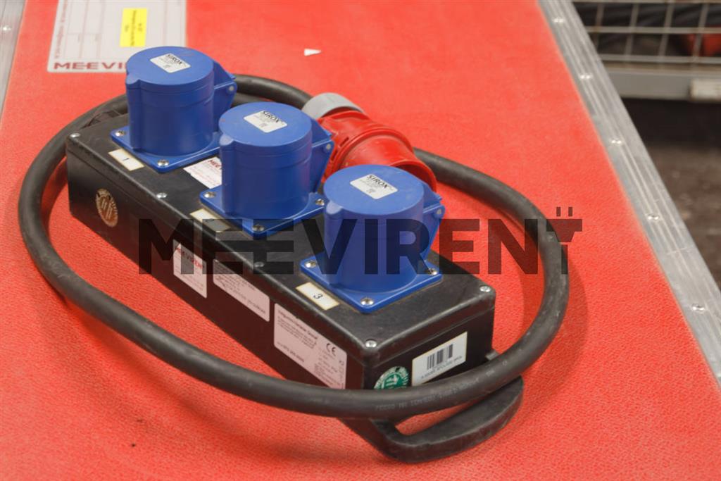Verteiler CEE 32A auf 3x CEE 32A 3-pol