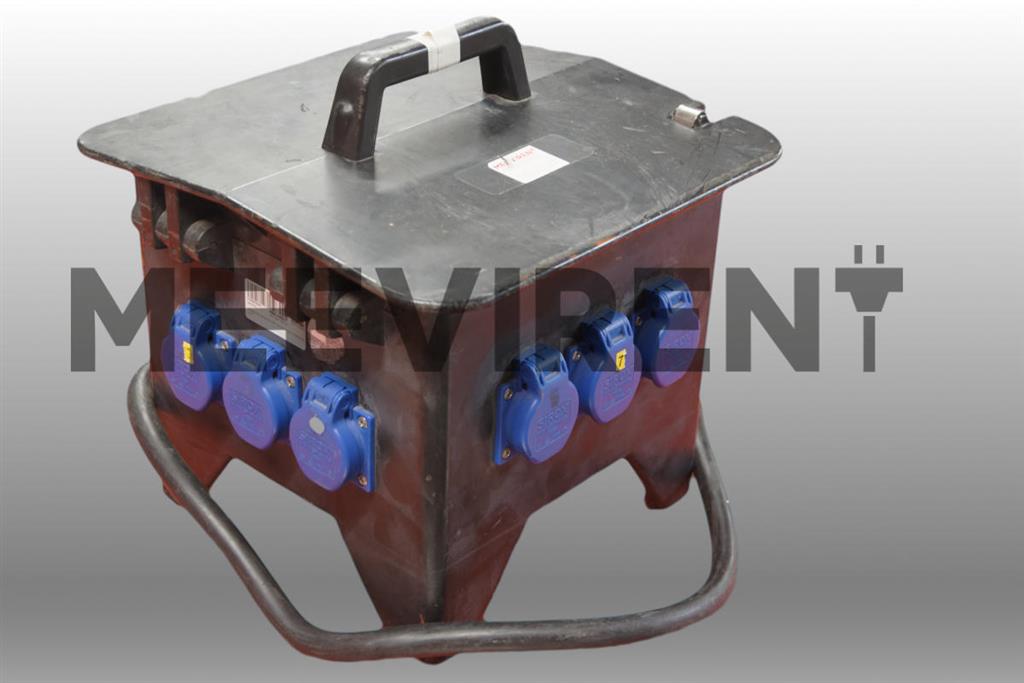Verteiler CEE 32A auf 2x CEE 16A, 6x Schuko Sammel RCD – Bild 4