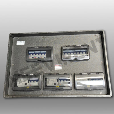 Verteiler CEE 125A auf 3x CEE 63A, 1x CEE 32A, 1x CEE 16A, 3x Schuko