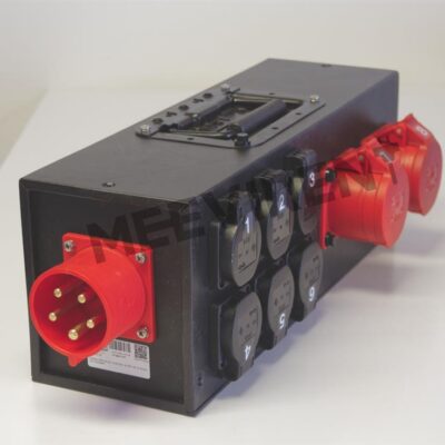 Verteiler CEE 32A auf 1x CEE 32A, 2x CEE 16A, 6x Schuko
