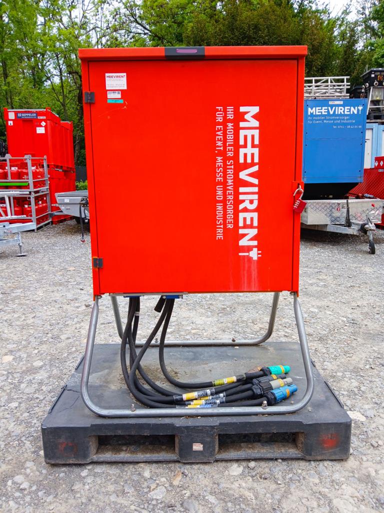 Verteiler (Stahlgehäuse) 160A, Powerlock 315A auf 9x CEE 32A, 6x Schuko, 1x PE-Dinse – Bild 7